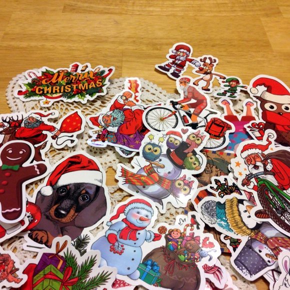 Christmas Stickers bundle for holiday crafts or stocking stuffers - Picture 5 of 7